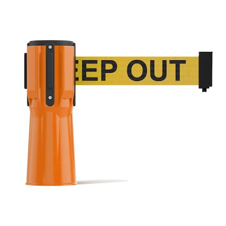 Montour Line Retractable Belt Barrier Cone Mount Orange Case 7.5ftDange..Belt CM115-OR-DANGEYB-75